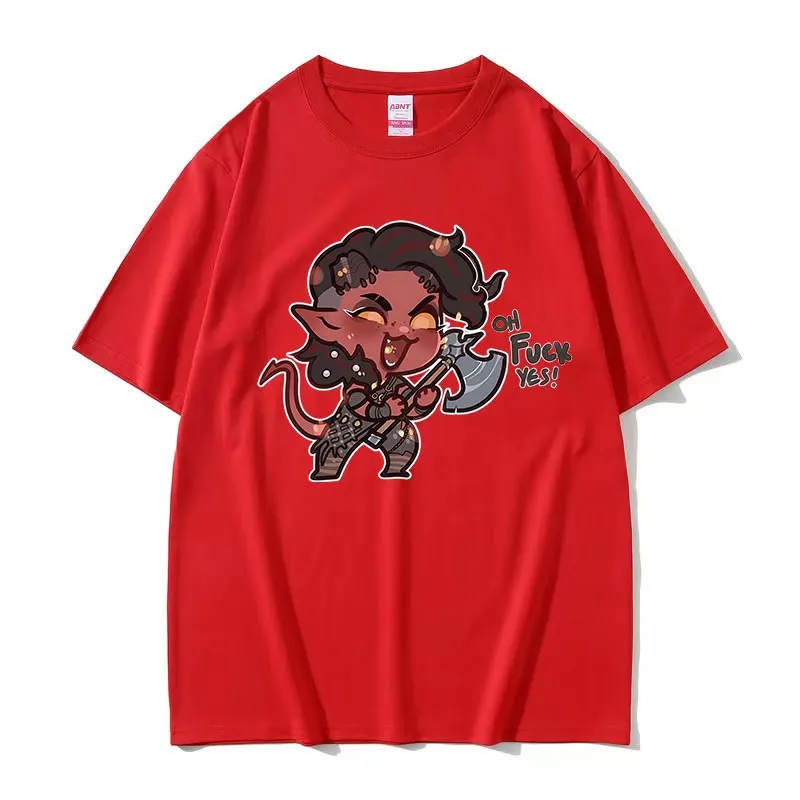 Забавная футболка Karlach balхард ворота 3 новинка 2024 Мужская и Женская Ретро модная