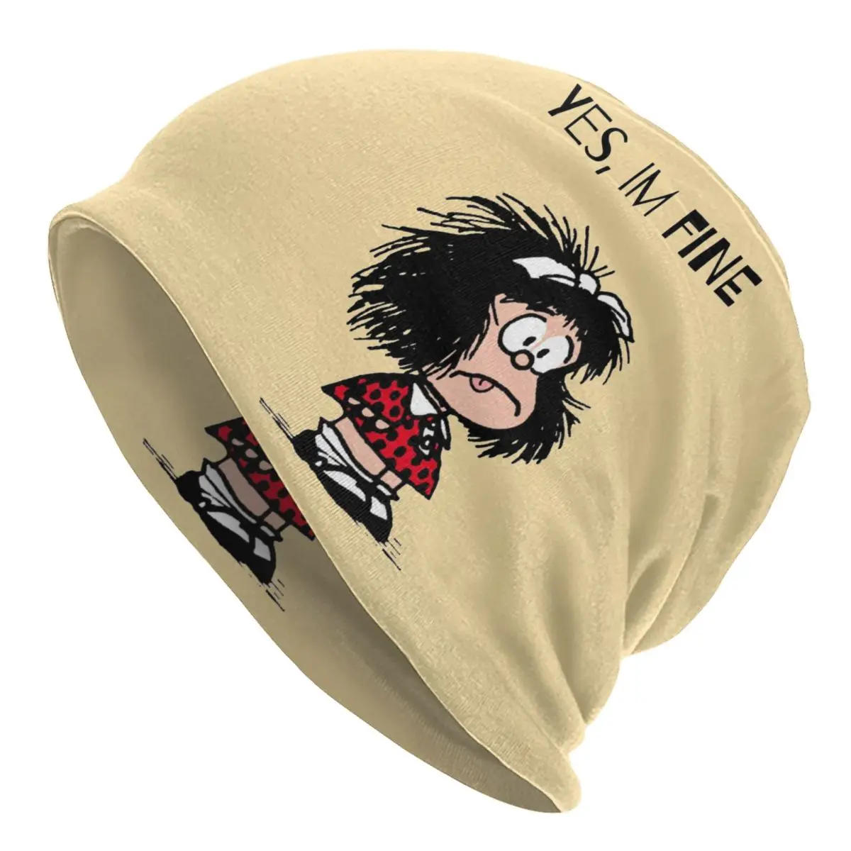 

Забавные комиксные шапки Mad Mafalda, мужские ретро шапочки, шапка