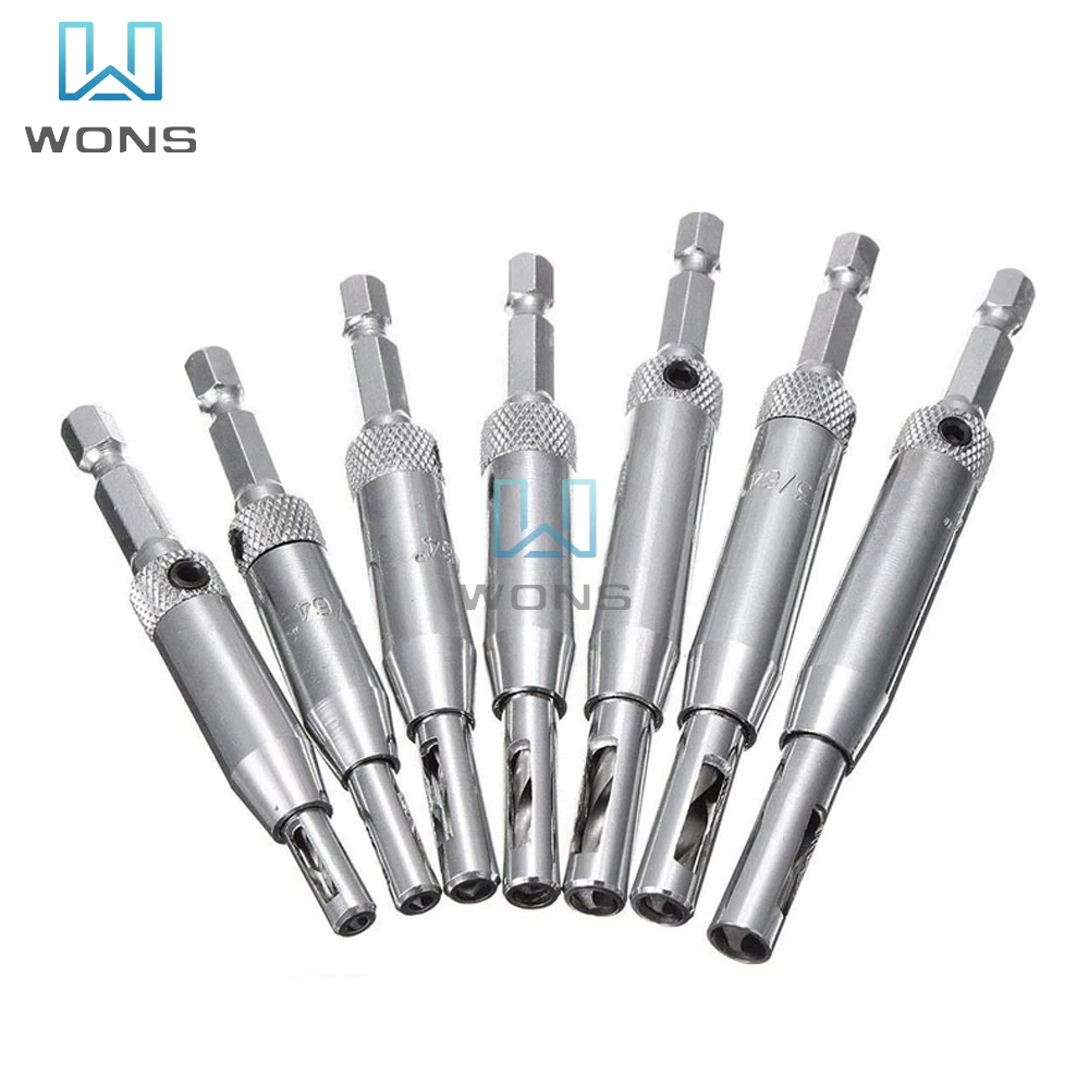 

Hexagonal Bit Self Centering Drill Bit Door Lock Hinge Drill 4PC 8PC Woodworking Drill Wood Hole Punch Power Tool Accessories