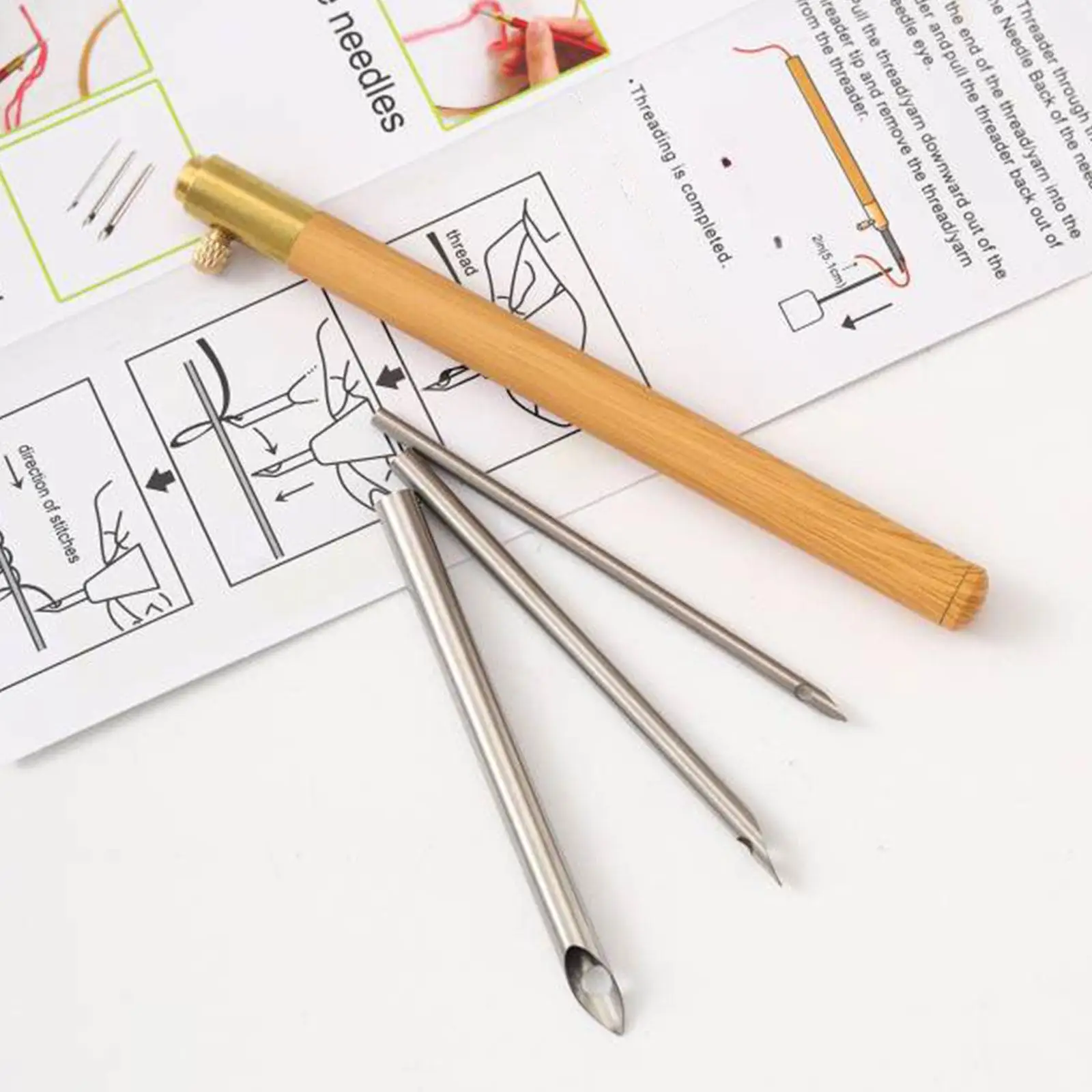 

Ручки для вышивания, игла для шитья, инструменты для плетения, украшение 5/3, 5/2, 5 мм, наконечник