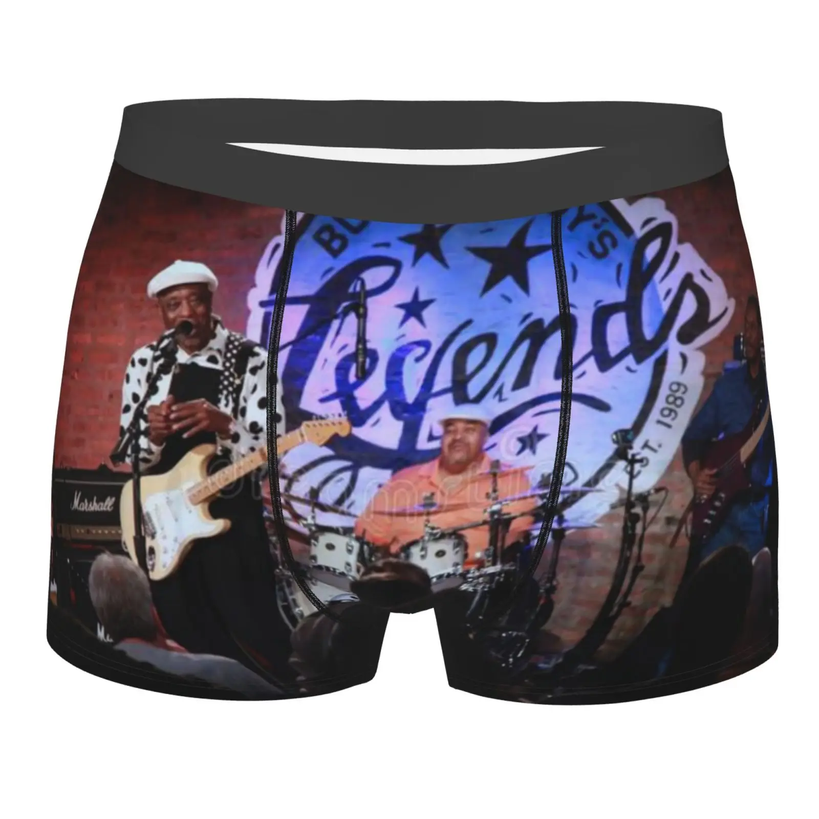 

George Buddy Guy 1545 Boxer Briefs If U Dare Ware Boxer Uomo Man Men Green Boxer Mujeres Panties Women Sexy Polyester For Guys