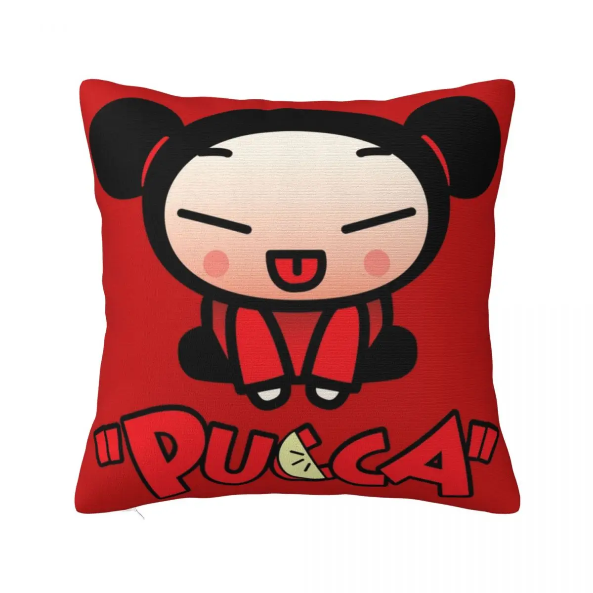 

Милые корейские кукольные подушки Pucca, чехол, женское украшение, мультяшное аниме kawaii, декоративная подушка, чехол на молнии для дома, 40*40 см