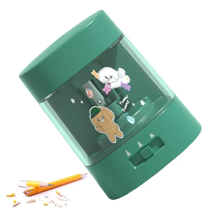 

Electric Pencil Sharpener Pencil Sharpener With Transparent Shavings Tray Battery Operated Pencil Sharpener Teacher Supplies