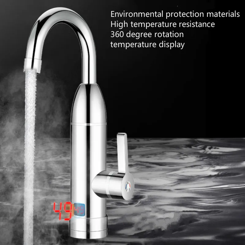 

Household electric hot water faucet instant hot and hot kitchen power-saving lower side water inlet hot and cold shower