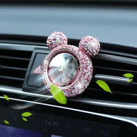 creative car car car perfume seat cute ornaments in the car with diamonds small fan outlet aromatherapy wholesale