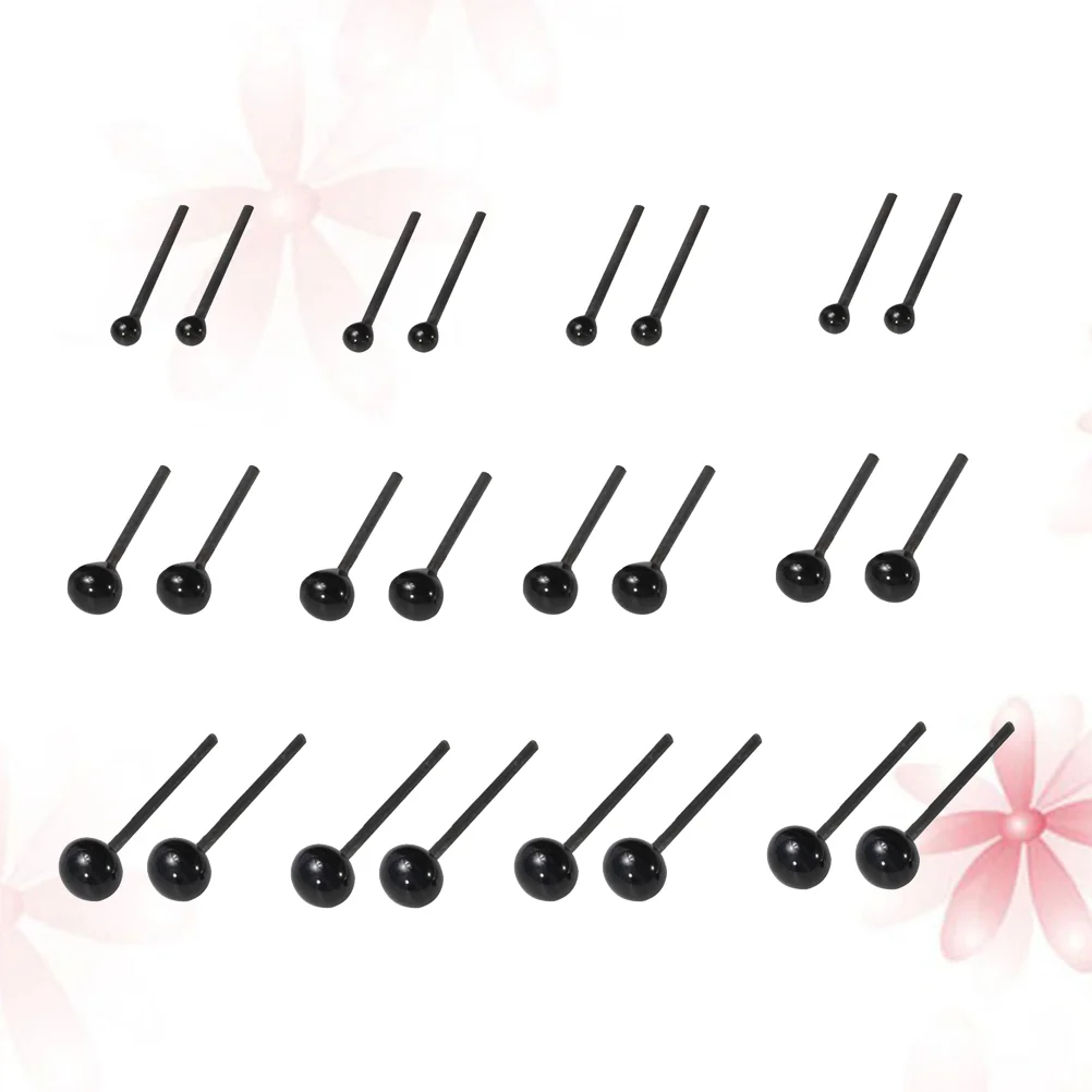 

300 Pcs Pin Toy Sewing Black Eyes DIY Eyes Self Made Eyes Replacement Plush Animal Making Accessories