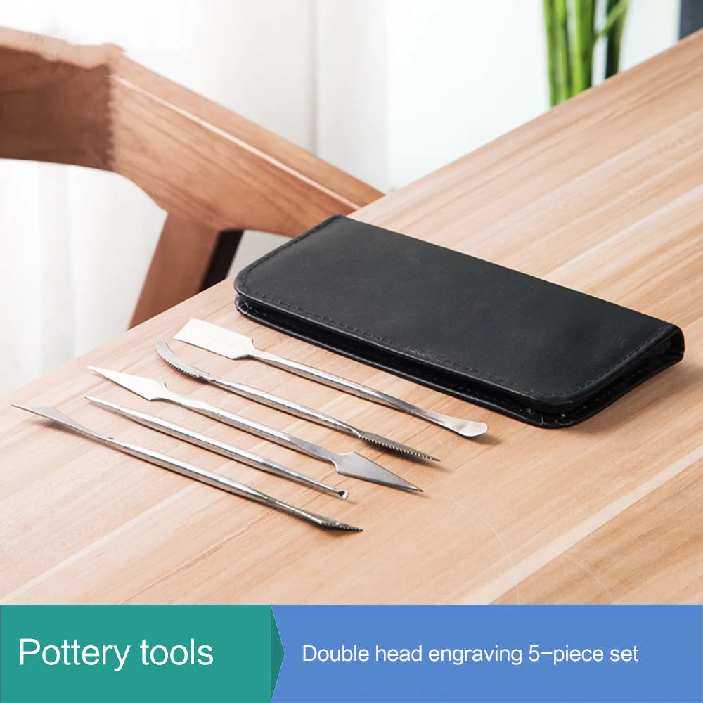 

5 шт./набор, двухсторонний нож из нержавеющей стали и пластика