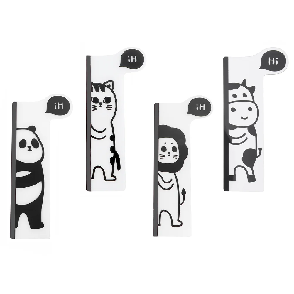 

4 Pcs Monitor Pad Memo Holder Laptop Board Side Stands Computer Message