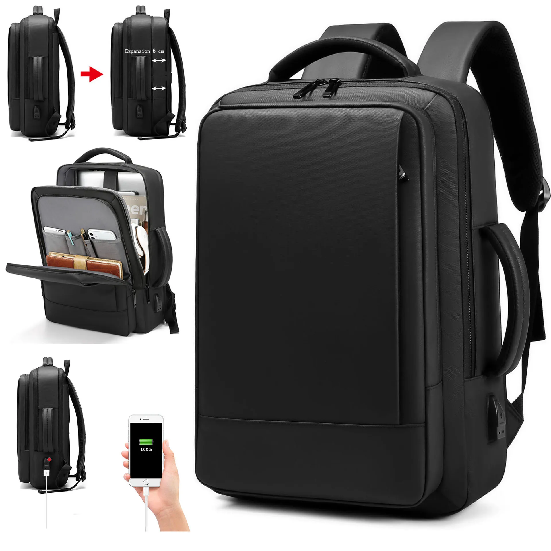 S Usb Notebook Schoolbag Sports Travel School Bag Pack Backp