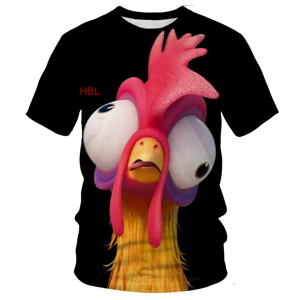 

Neutral Fashion 3d Print T-shirt Funny Cool Chicken Summer Fashion Short Sleeve Quick Dry O-neck Streetwear Oversized 6xl