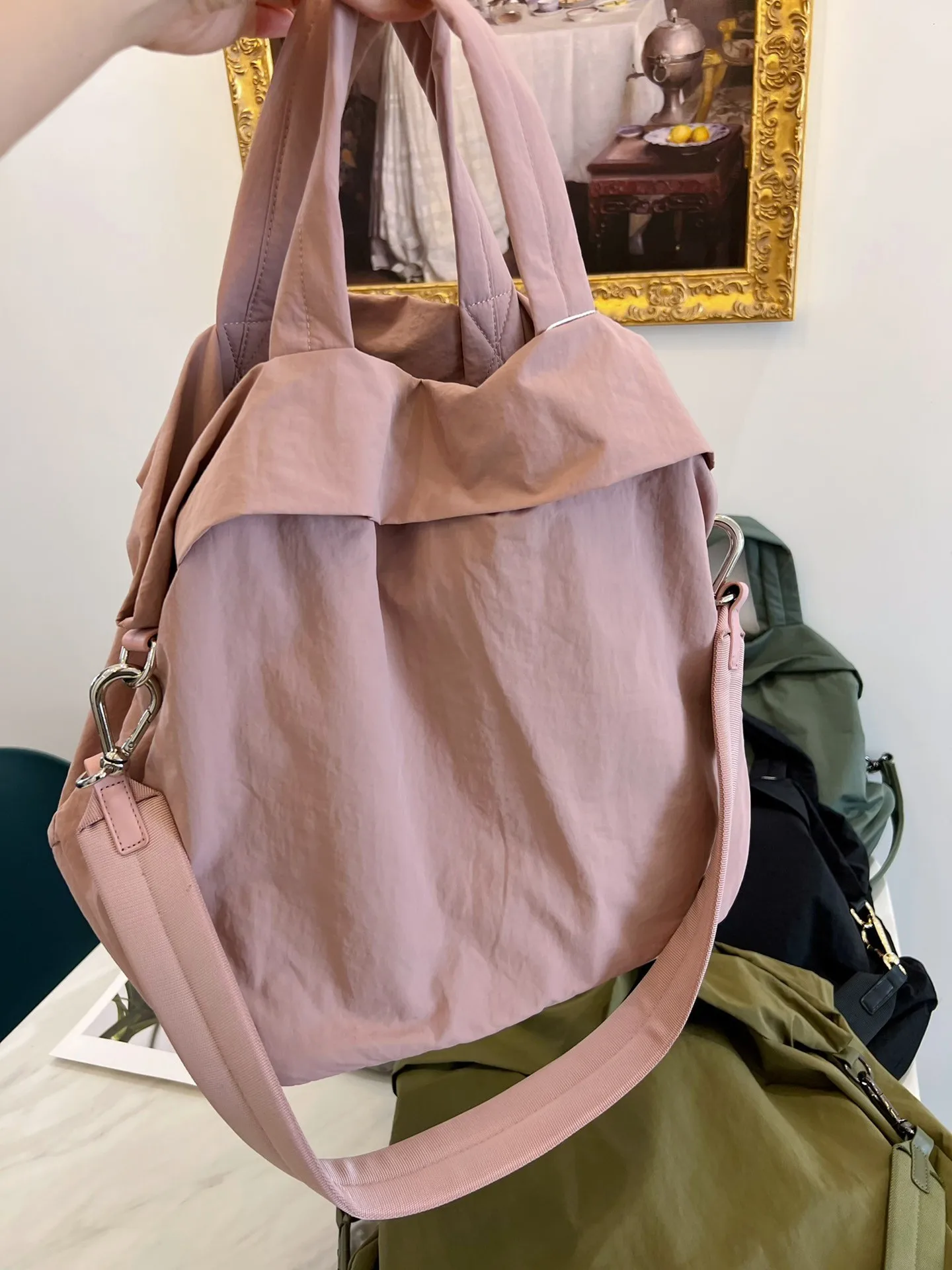 LuluWomen On My Level Bag 1.0  Outdoor Sports Waterproof Dry Wet Separation Tote Bag 19L Fashion Travel Fitness Shoulder Bag