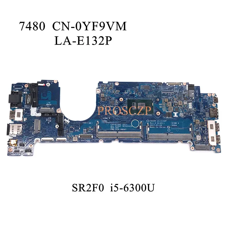 

CN-0TM9WY 0TM9WY TM9WY For Dell Inspiron G5 5587 G7 7588 Laptop Motherboard LA-E994P W/ SR3YY i7-8750H CPU GTX1060 GPU 100% Work