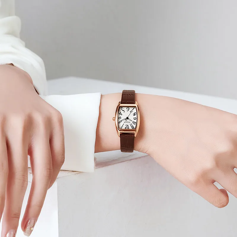 JULIUS Quartz Glass Simple Korean Style Waterproof Elegant Retro Fashion Women's Watch Arabic Numerals Watches Friend Gift 1334 enlarge