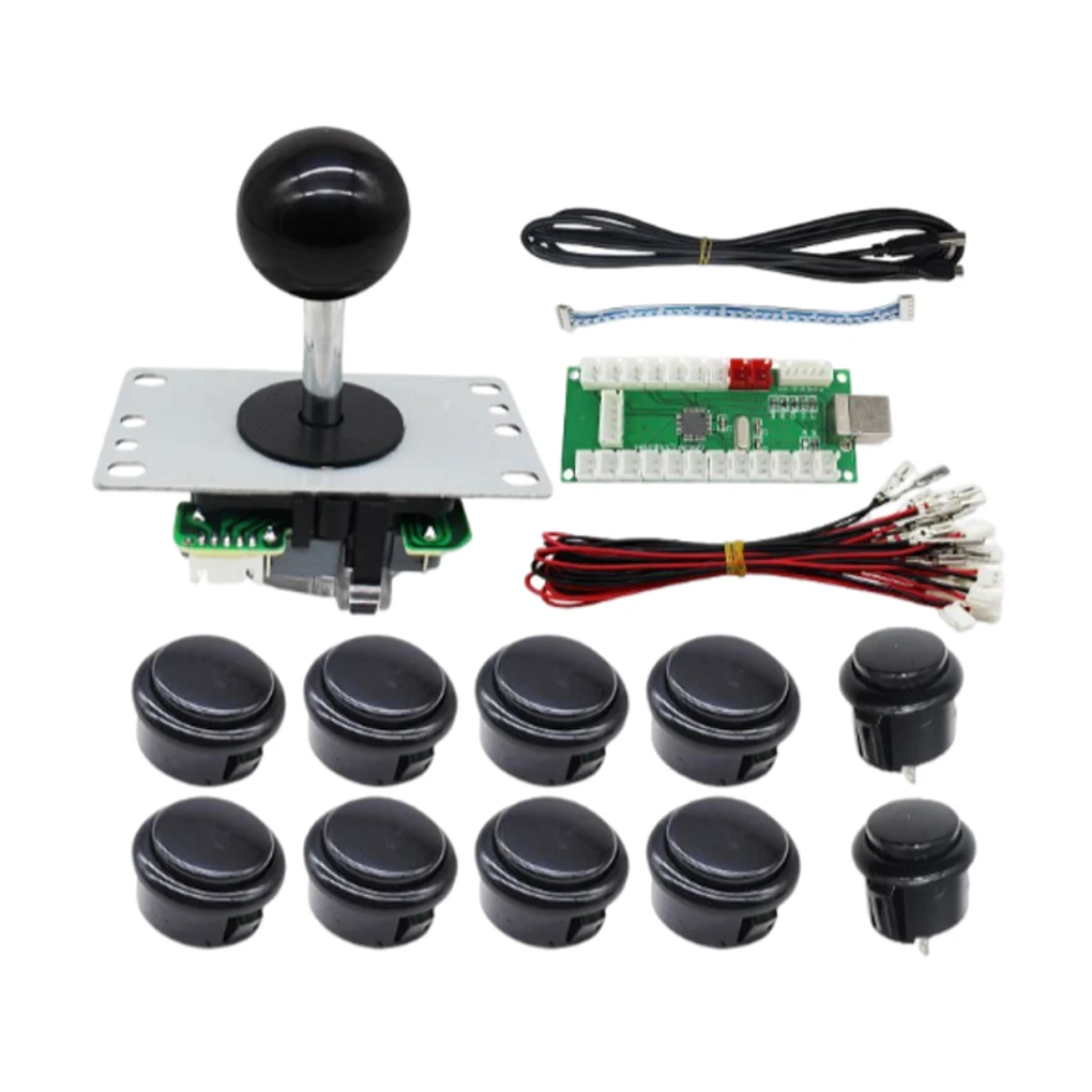 

Arcade Joystick Replaced Part Gaming Buttons Fine Workmanship USB Board Compact Size DIY Prop Sensitivity Craftsmanship