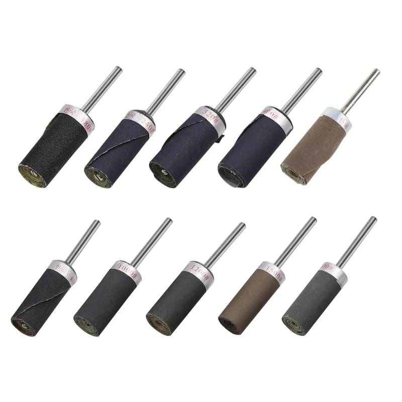

3mm Sandpaper Buffing Rod Cylinder Sandpaper Rods Grinding for Head Grit 180 to Dropship