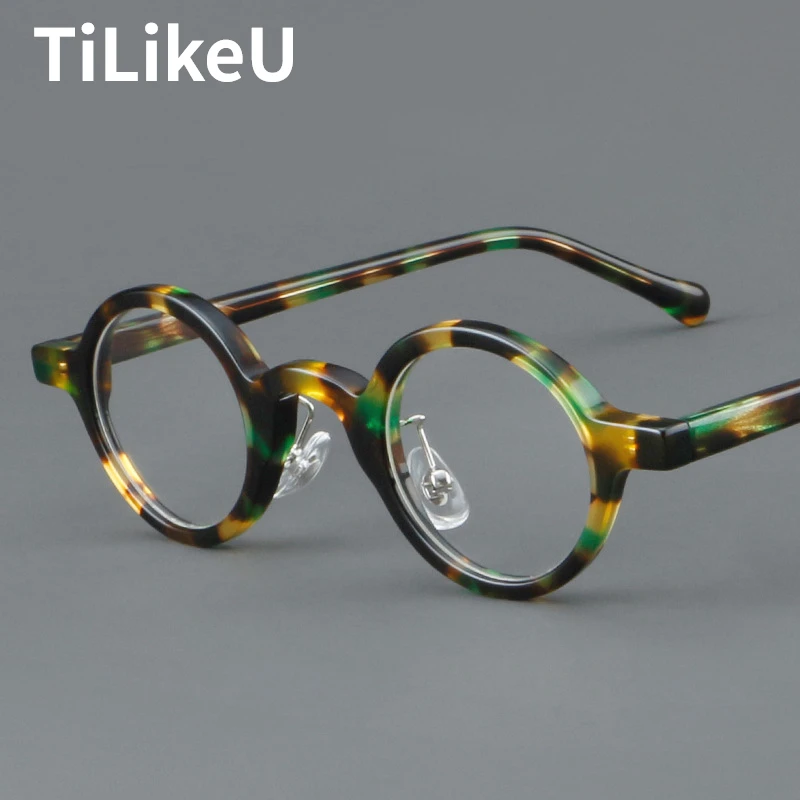 Японские дизайнерские ацетатные оправы для очков в стиле ретро маленькие