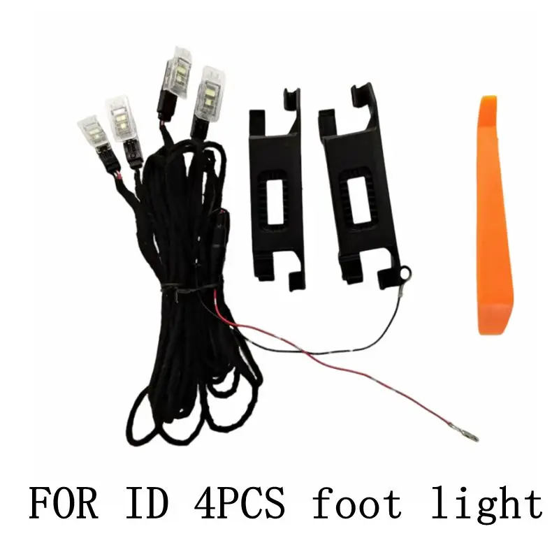 

Автомобильный светодиодный светильник для ног с кабелем, держатель кронштейна заднего фонаря для ног для VW jetta T-Cross ID.4 Tayron T-Roc Talagon