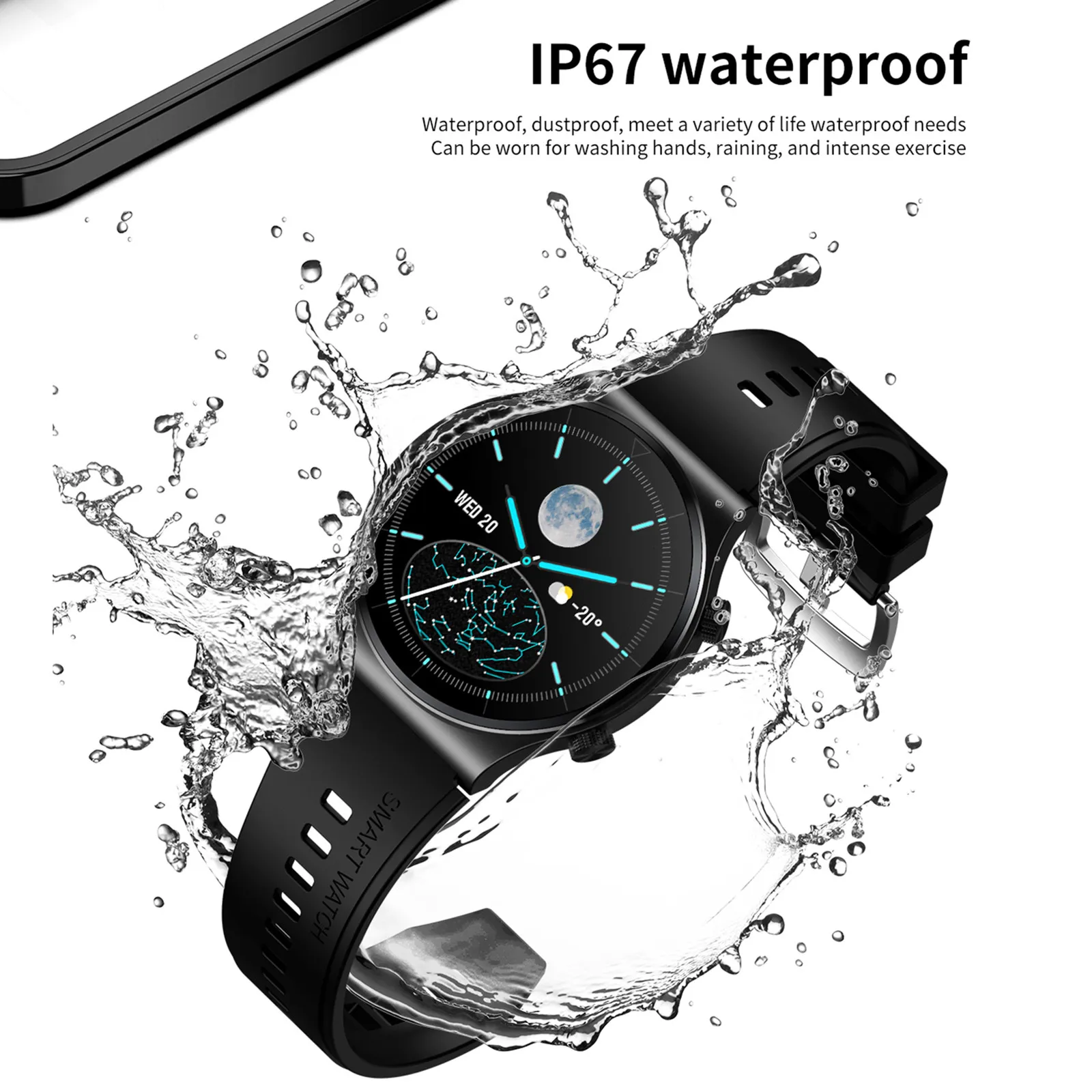 2020 New M99 Smart Watch Custom Dial Bluetooth Call 24h Heart Rate Monitor Sport Modes 7 Days Work Time Business Men SmartWatch