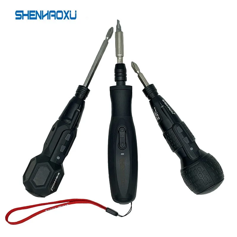 Беспроводная электрическая отвертка SHENHAOXU, 3,6 В, литиевый аккумулятор 2000 мА ч, светодиодсветильник ка