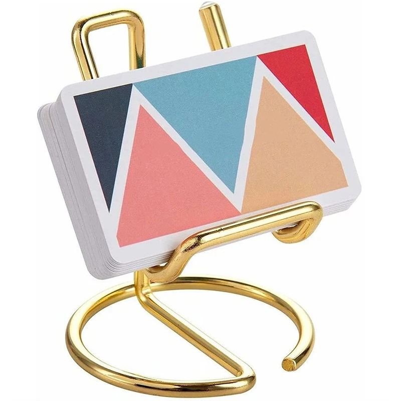 

New Business Card Holder for Desk Wrought Iron Card Display Stand Multipurpose Business Card Holder for Desk