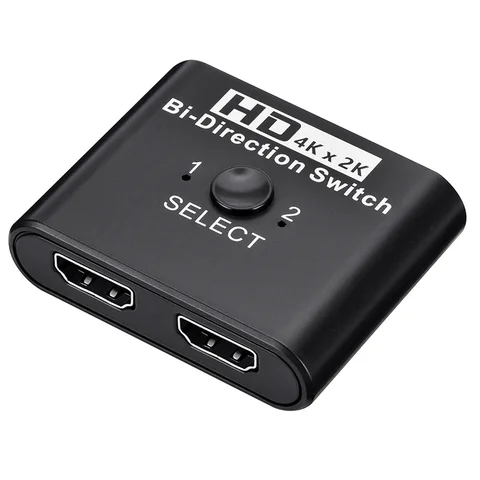 Съемник BGGQGG 4K HDMI-совместимый 2,0 ультраскоростной двухсторонний переключатель 4K @ 60 Гц сплиттер-адаптер для Ps4/3 Xiaomi TV