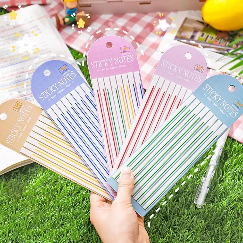 

160 Sheets Transparent Posted It Sticky Notes Pads Clear Notepad Waterproof Memo Pad For Journal School Office Stationery H0N0