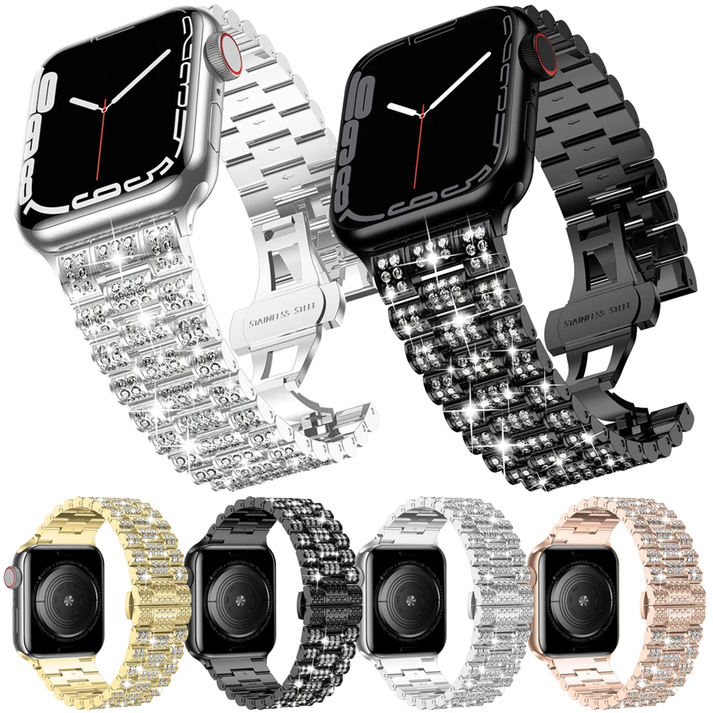 

Браслет металлический для Apple Watch Ultra Band 8 49 мм 44 мм 40 мм 41 мм 45 мм