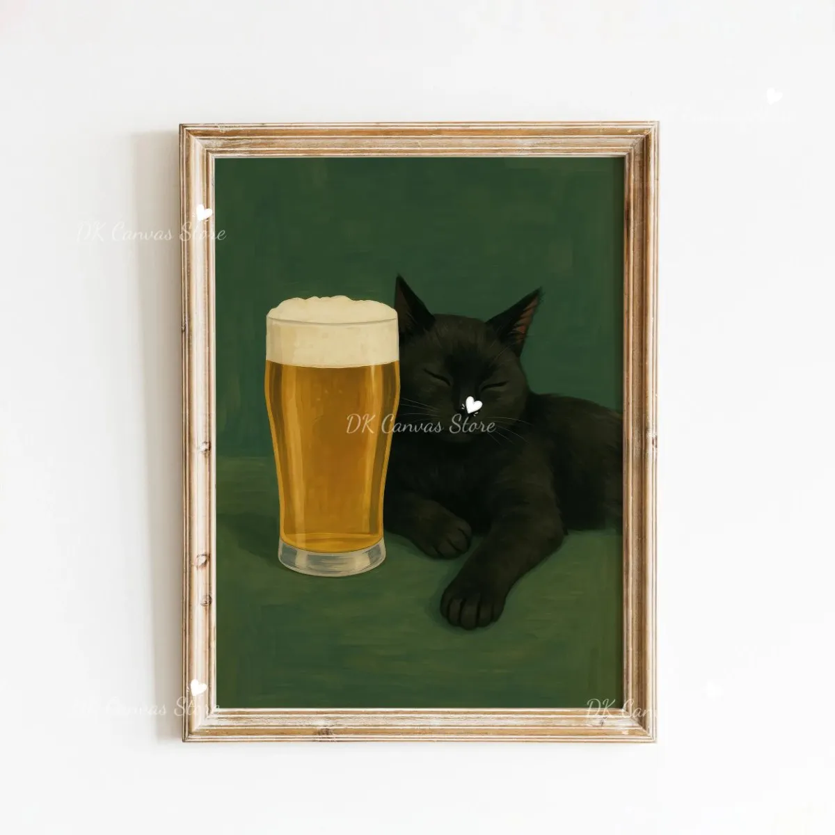 

Абстрактный постер с черной кошкой