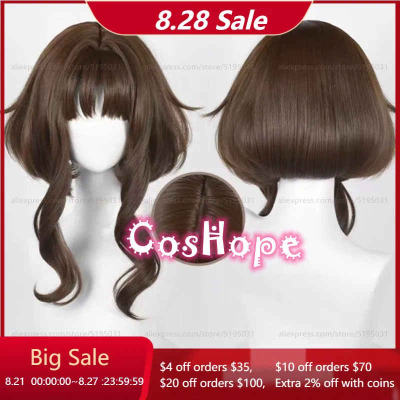 

Reverse:1999 Eagle Cosplay Wig 50cm Curly Wig Brown Wig Cosplay Anime Cosplay Wigs Heat Resistant Synthetic Wigs