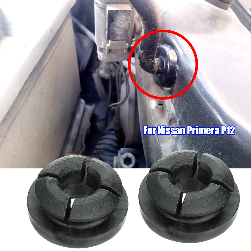 

2 шт., резиновые опоры капота автомобиля для Nissan Primera P12 2001 2002 2003 2004 2005 2006 2007 2008