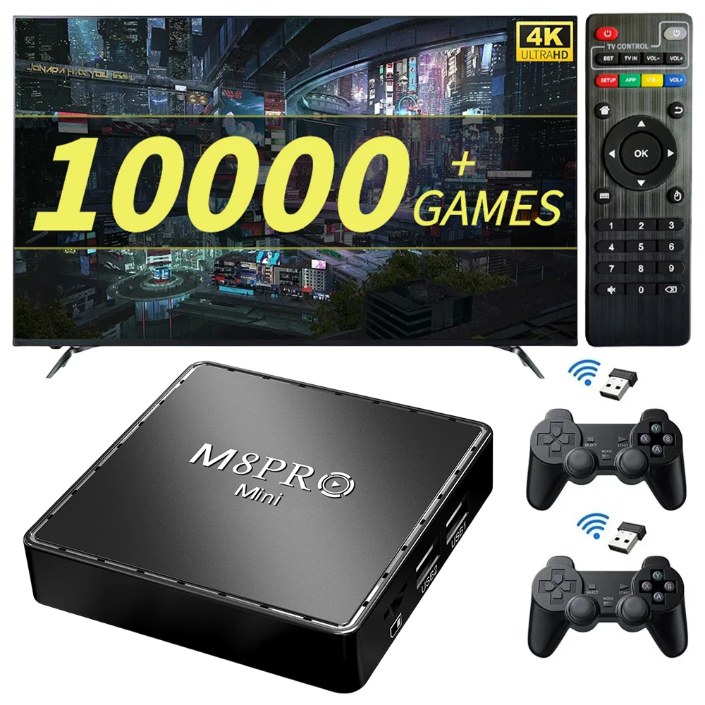 Игровая приставка 4K, 10000 игр, Emuelec 9 | AliExpress