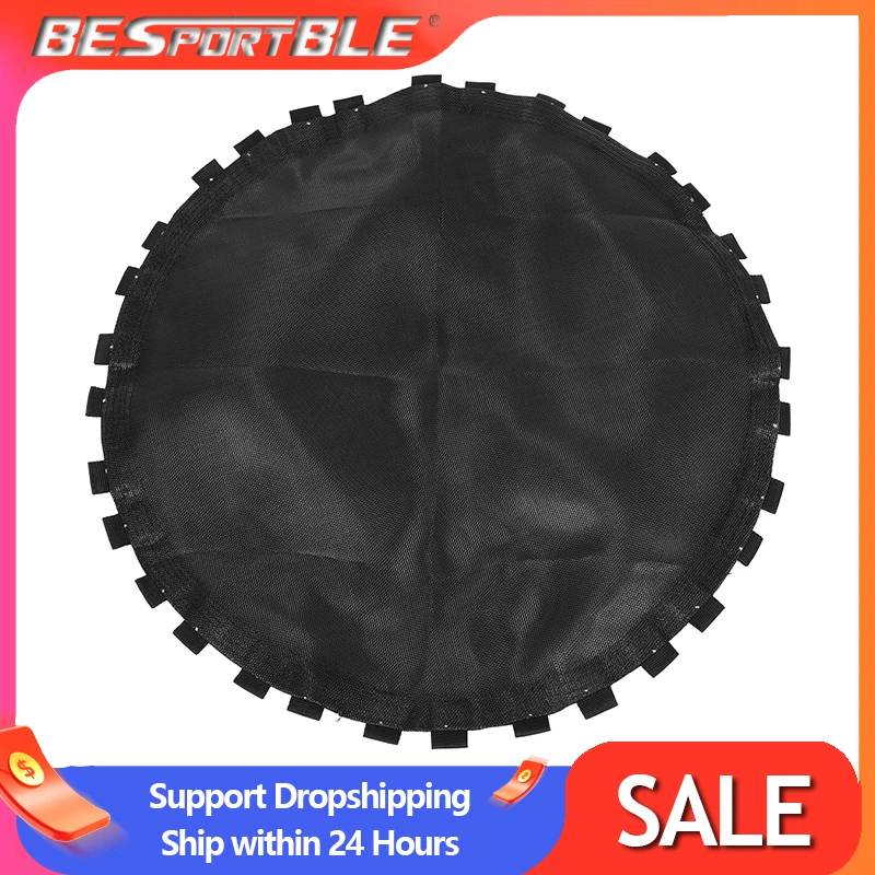 

Elastic Round Net Cloth Trampoline Replacement Pad Black Jumping Cloth Mesh Jumping Elastic Bounce Mat Home Toys For Children