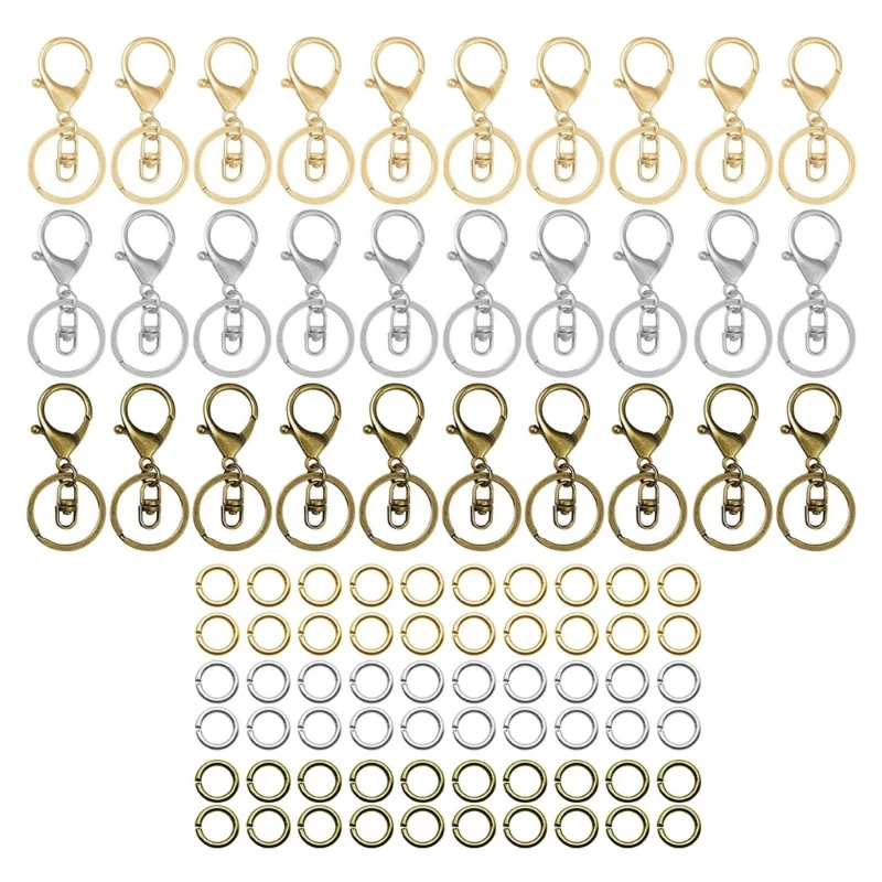 

Keyring 30mm Keychain Lobster Clasp Keys Snap Hooks Keyrings for Jewelry Making Finding DIY Keychains Accessories