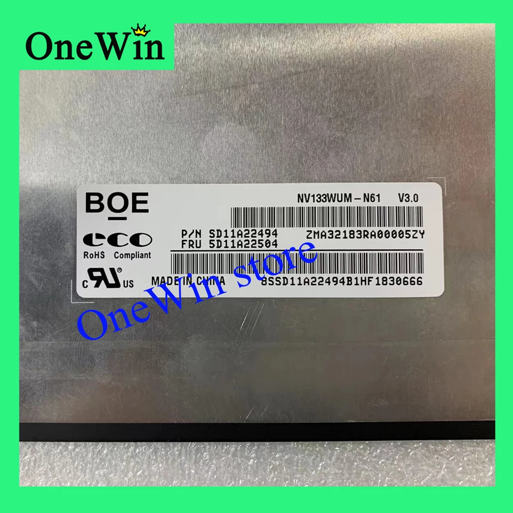 ЖК-экран IPS 13 3 дюйма х1200 для Lenovo X13 Gen 2 NV133WUM-N61 M133NW4J R3 B133UAN01.2 5D11A22504