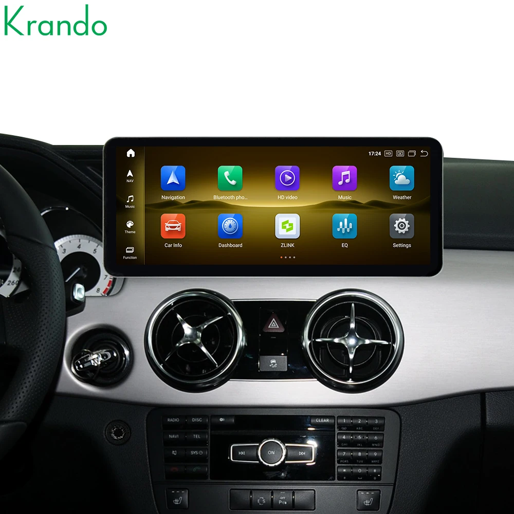Фото Интерфейсный блок Krando 14.6” Android Auto CarPlay для Mercedes-Benz GLK X204 2008-2014, система обновления декодера №5