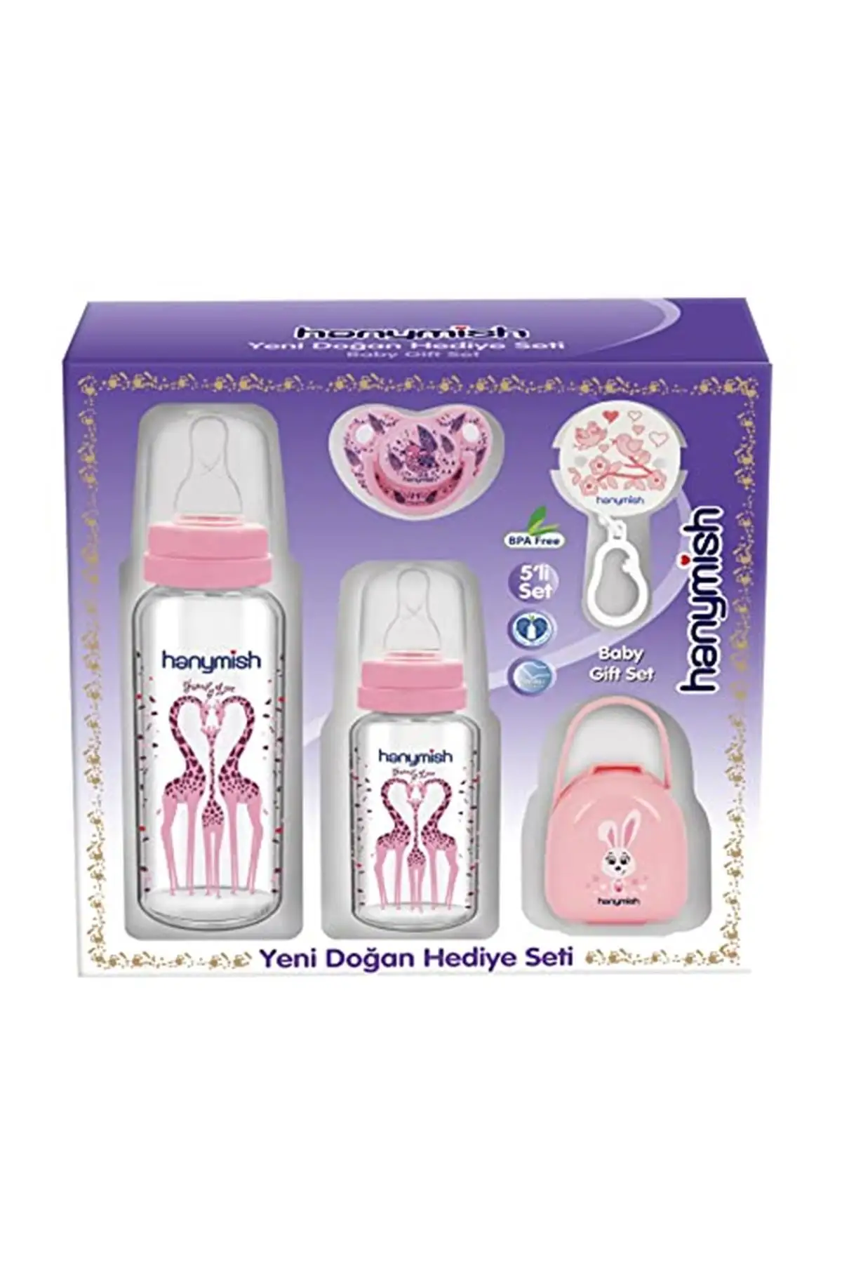 

Brand: Hanymish 650 Gift Set Pink, Standard Category: Baby Care Set