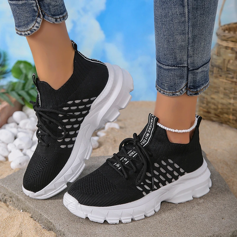 

New Women's Shoes Summer Woven Sports Shoes Fashion Casual Shoe Breathable Mesh Coconut Shoes All-match for Women Sneakers 2023