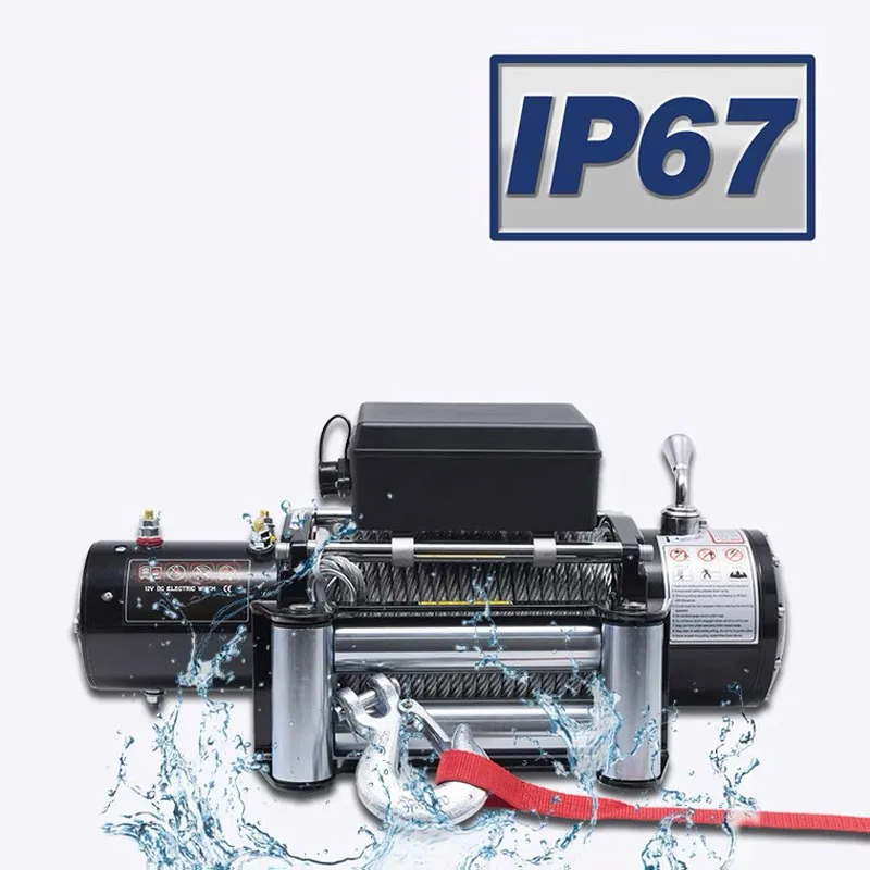 5897 5 фунтов кг 12 В электрическая синтетическая веревочная лебедка шестеренчатая