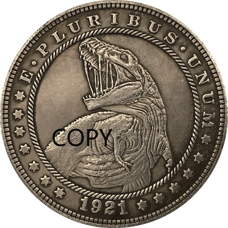 

Антикварная Серебряная монета доллара, американская монета Моргана, тромпа, монета 1921, копия монеты