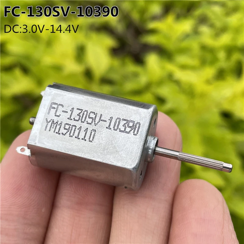 

FC-130SV-10390 FK-130SA Micro 130 DC Motor DC 5V-14.4V 10000RPM High Speed Carbon Brush 18mm Long Shaft DIY Hobby Toy Car Boat