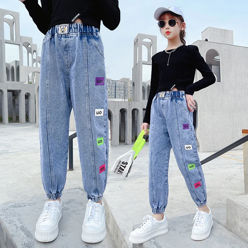 

Girl Leggings Kids Baby Long Jean Pants Trousers 2022 Luxury Spring Autumn Toddler Cotton Breathable Gift Children Clothing