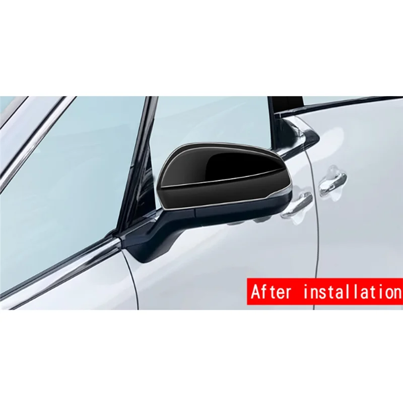 Ярко-черные чехлы на боковые зеркала автомобиля крышка бокового для Alphard 40 Series 2023+