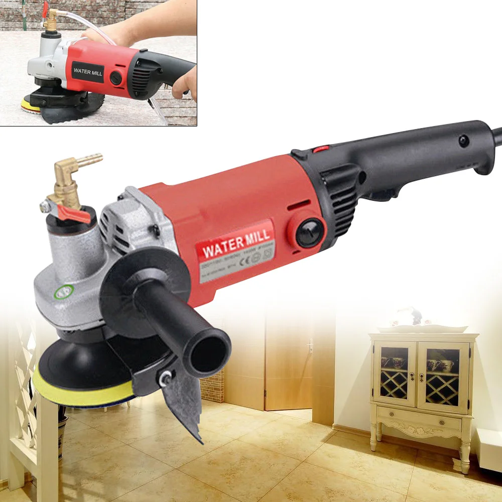 

Wet Polisher Grinder Stone Diamond Polishing Pads Kit for Concrete Marble -1.4KW