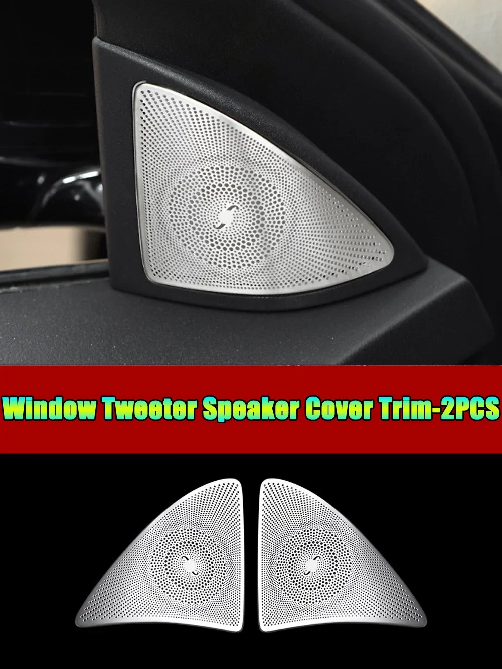 

Для Mercedes Benz S Class W222 2014-2020 автомобильные аксессуары дверь громкий динамик окно треугольник твитер аудио динамик крышка отделка рамка