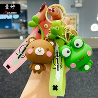 germination animal doll keychain boys and girls childrens schoolbag pendant cute cartoon creative gift keychain wholesale