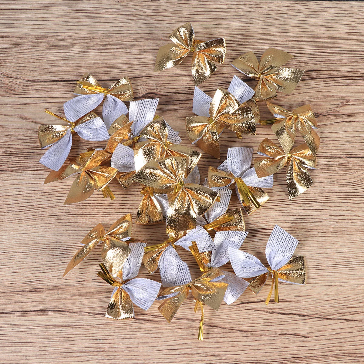 

Christmas Bow Bows Tree Ribbon Ornamentsmini Decorationsglitter Red Gold Gift Decoration Bowknot Holiday Decorative Bowknots