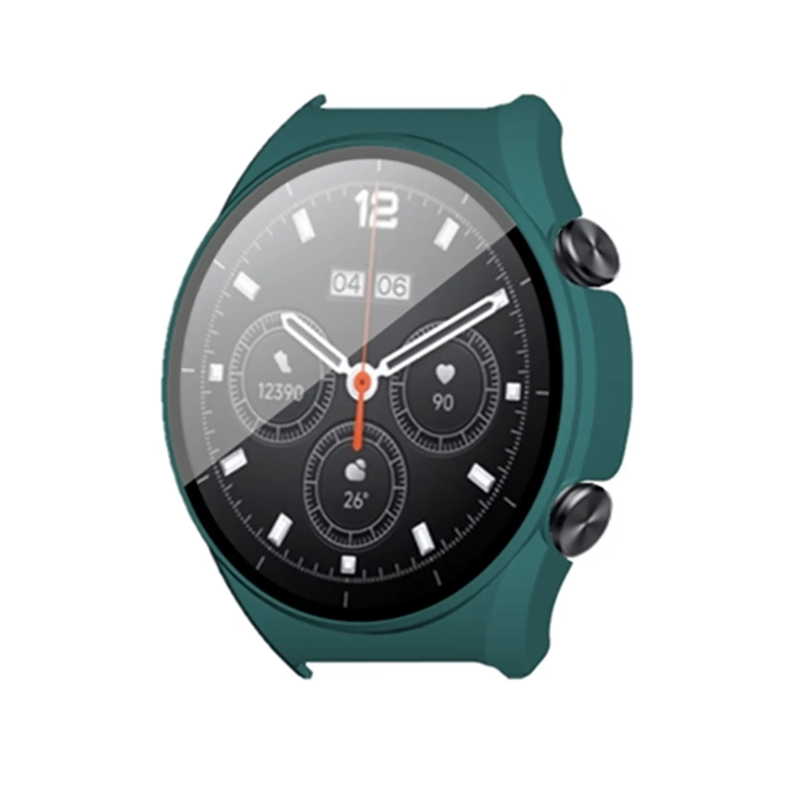 Чехол 2 в 1 для Xiaomi Watch S1 чехол из поликарбоната с закаленной пленкой модный бампер