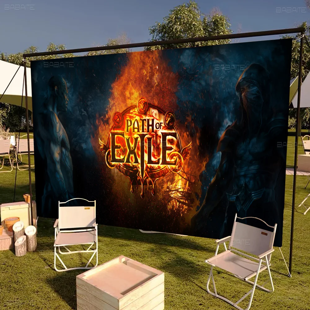 Path Of Exile Family Gatherings Outdoor Atmosphere Flags Camping Decorations Banners