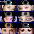 Контактные линзы ed естественного цвета, контактные линзы синего и серого цветов, красивые контактные линзы для учеников, косметические контактные линзы для ежегодного макияжа, 2 шт.