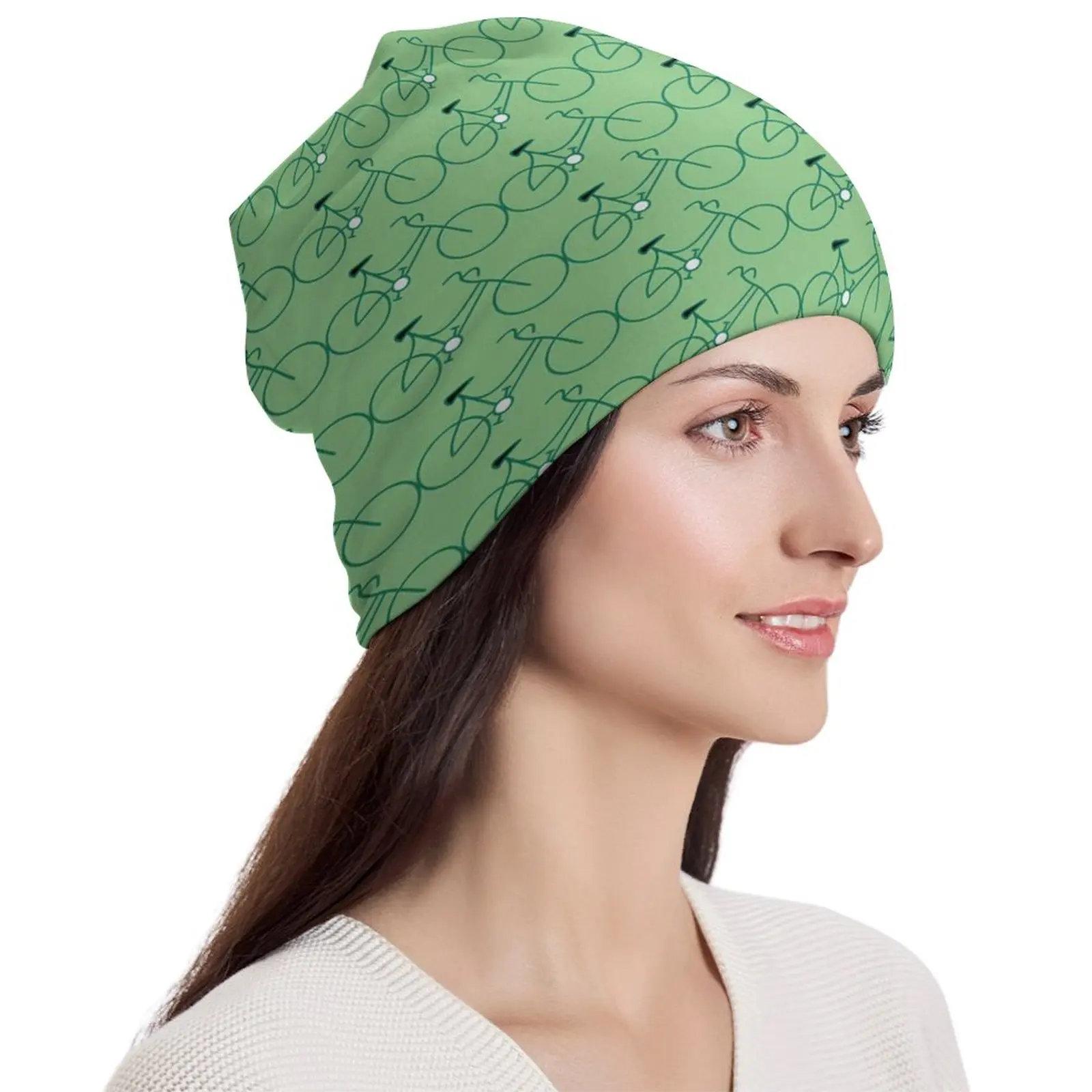 

Шапка-бини с принтом для мужчин и женщин, Модная вязаная шапка для спортзала, с графическим принтом, осенняя Шапка-бини